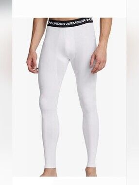 UnderArmour Men's Original ColdGear white ivory Leggings size Large brand new